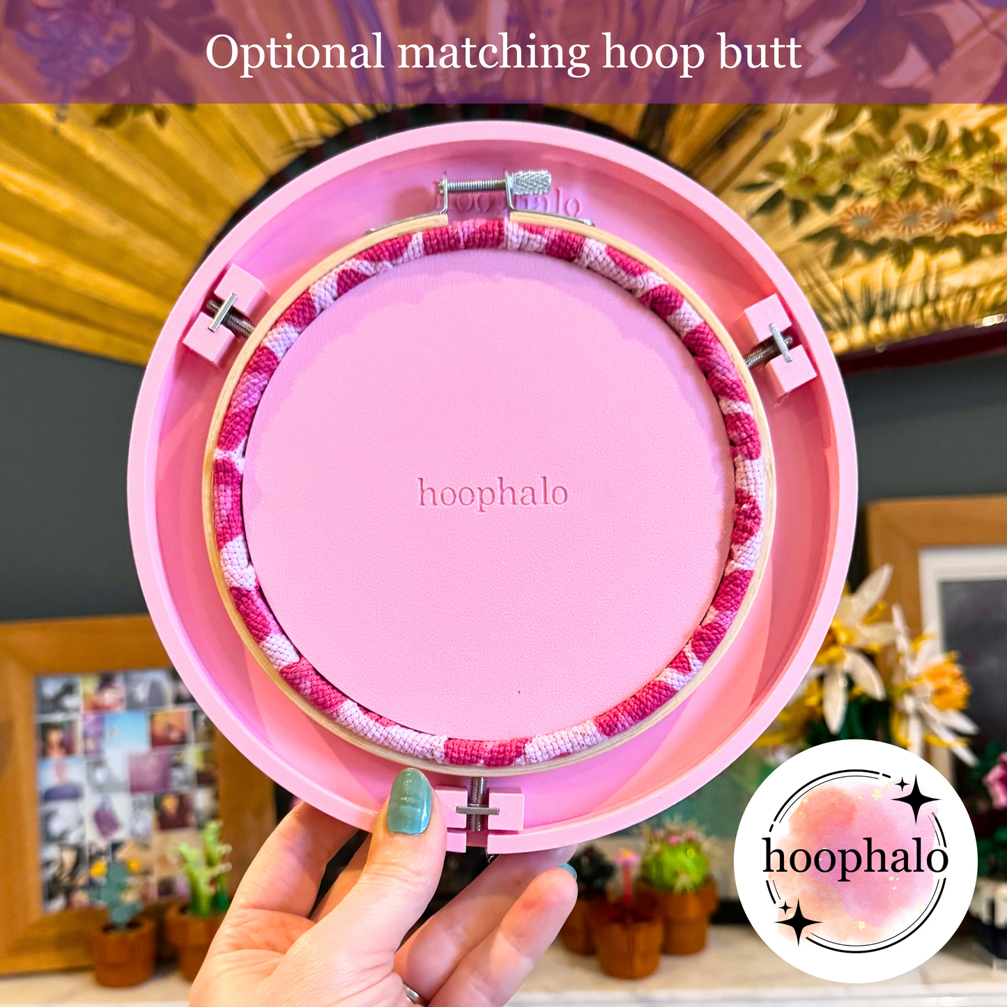 Sakura Pink Embroidery Hoop Frame