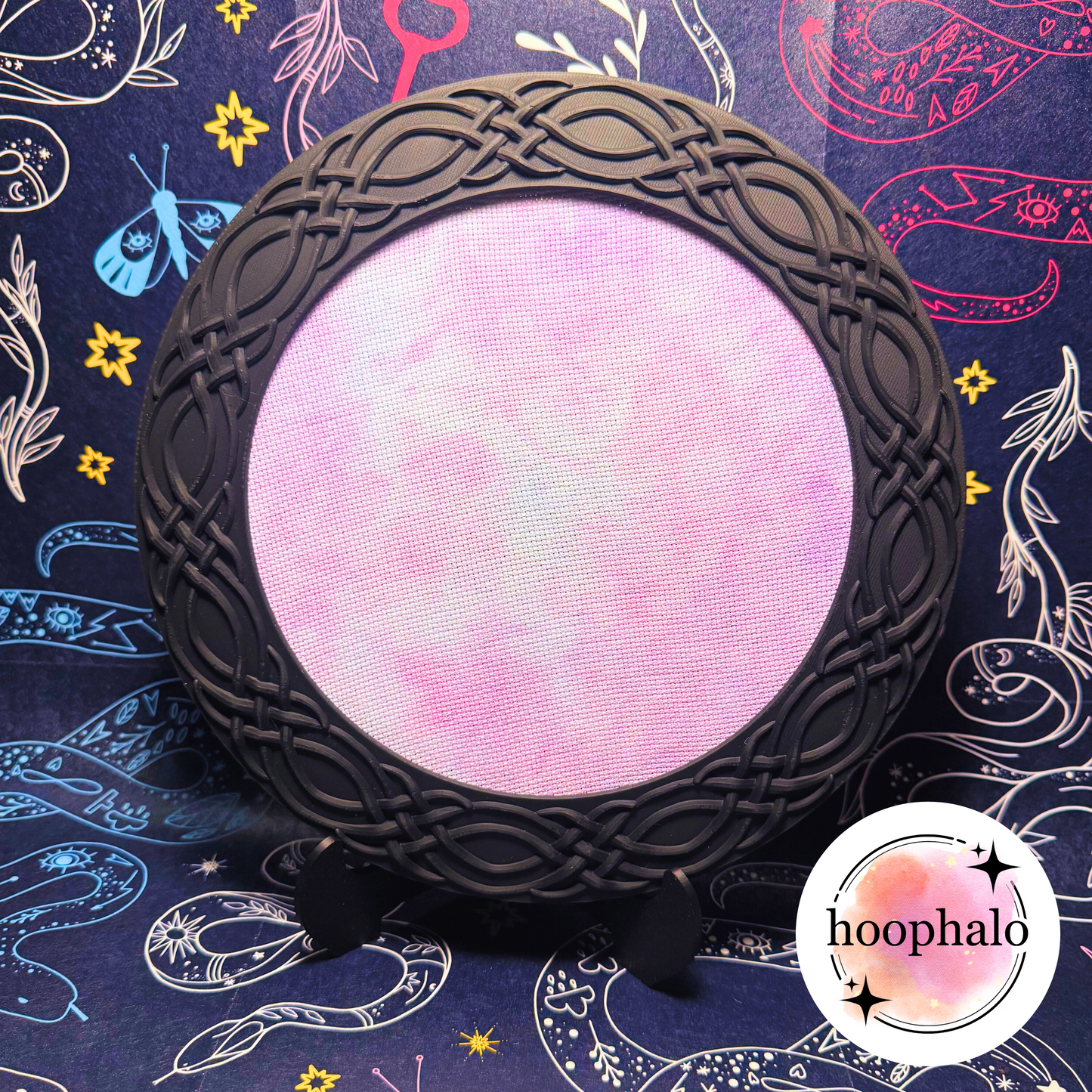 Celtic Weave Ornamental Embroidery Hoop Frame