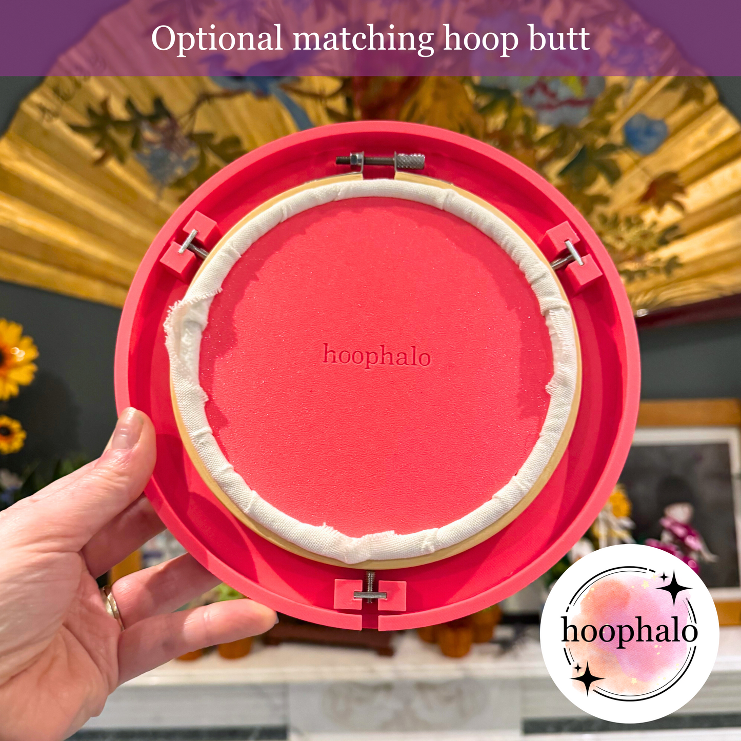 Hot Pink Embroidery Hoop Frame