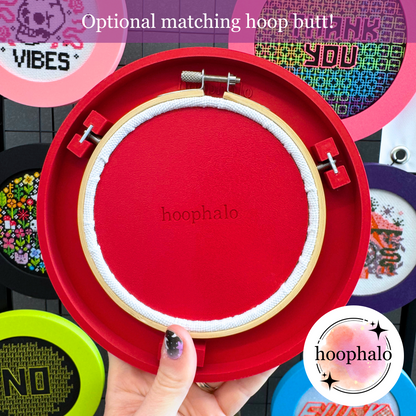 Dark Red Embroidery Hoop Frame