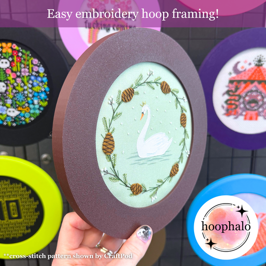 Cocoa Brown Embroidery Hoop Frame