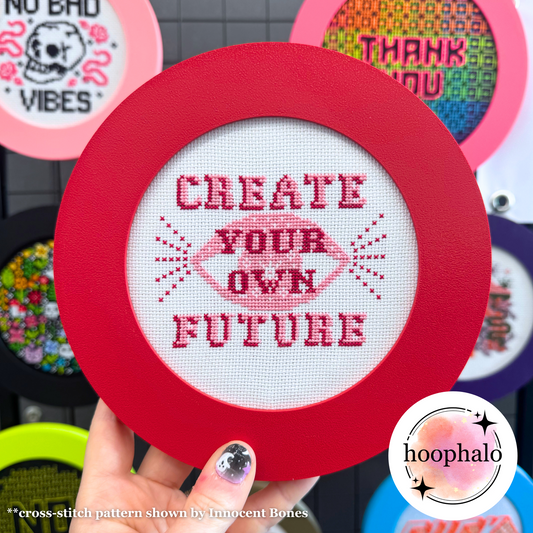 Dark Red Embroidery Hoop Frame