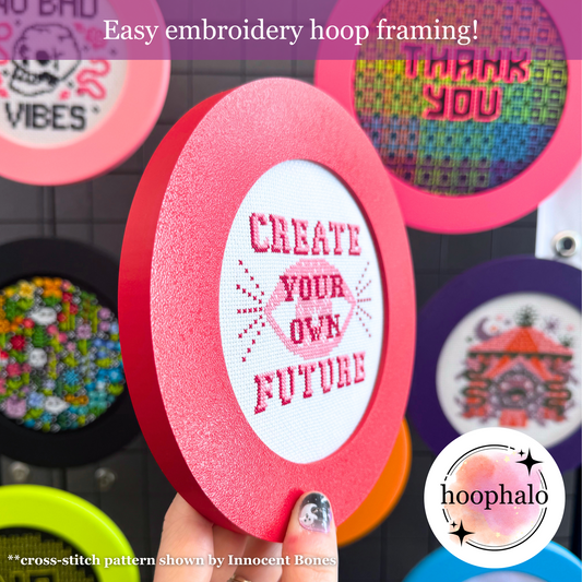 Dark Red Embroidery Hoop Frame