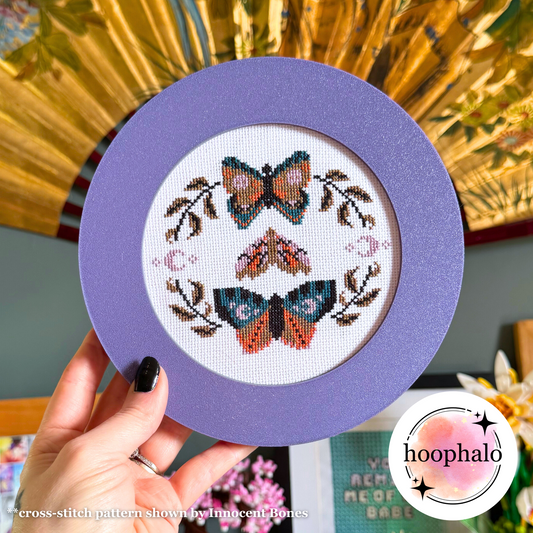 Lavender Purple Embroidery Hoop Frame