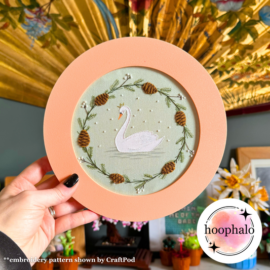 Peach Embroidery Hoop Frame