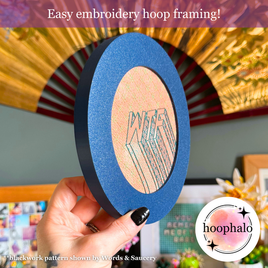Navy Blue Embroidery Hoop Frame