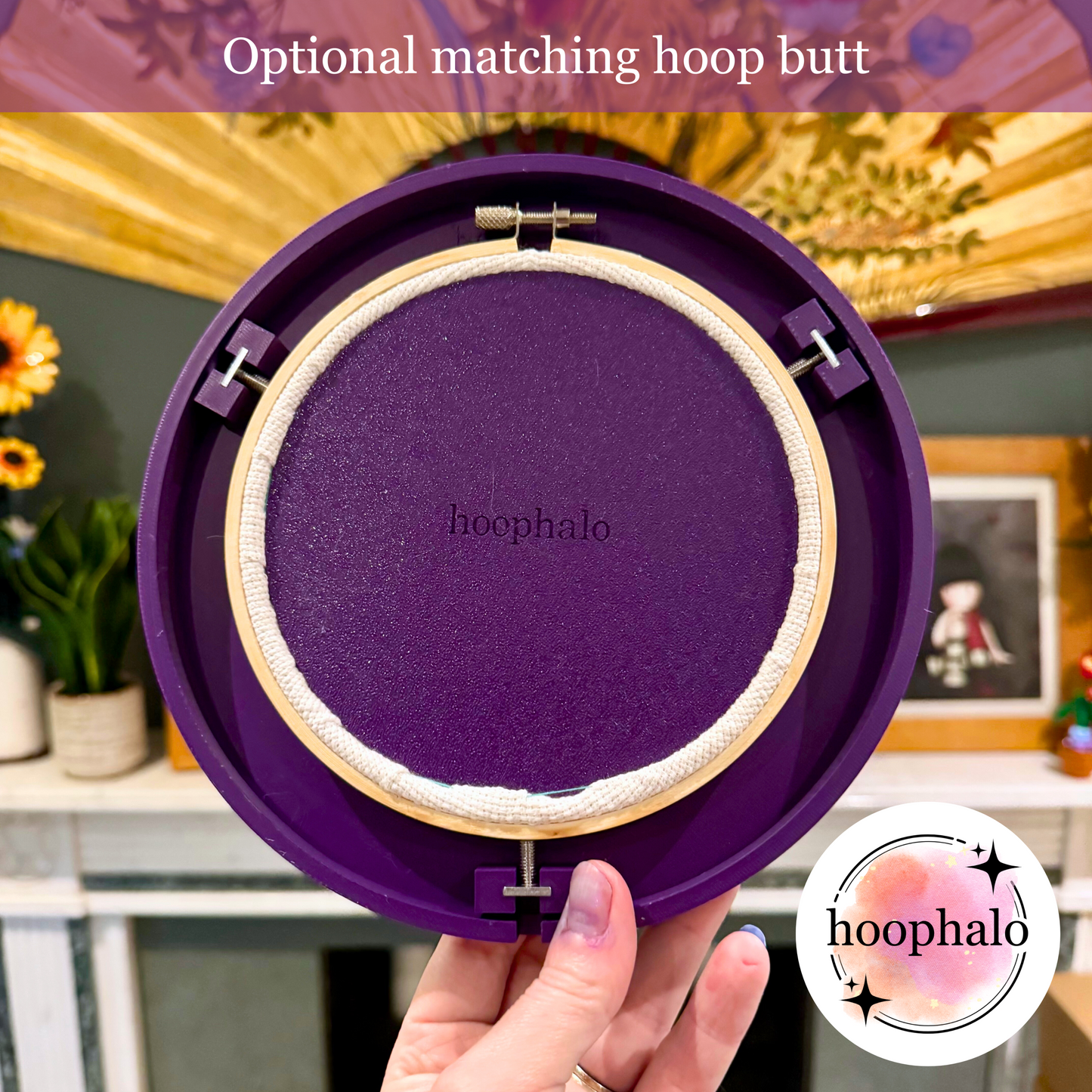 Indigo Purple Embroidery Hoop Frame
