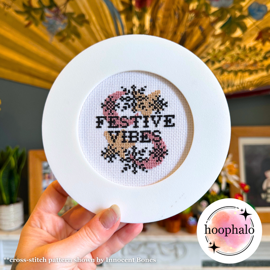 White Embroidery Hoop Frame