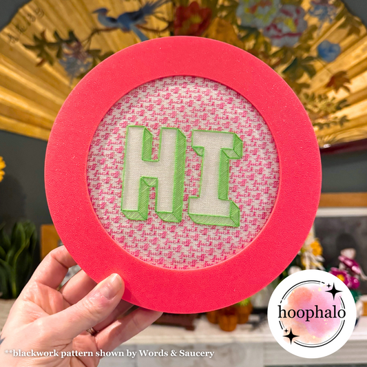 Hot Pink Embroidery Hoop Frame