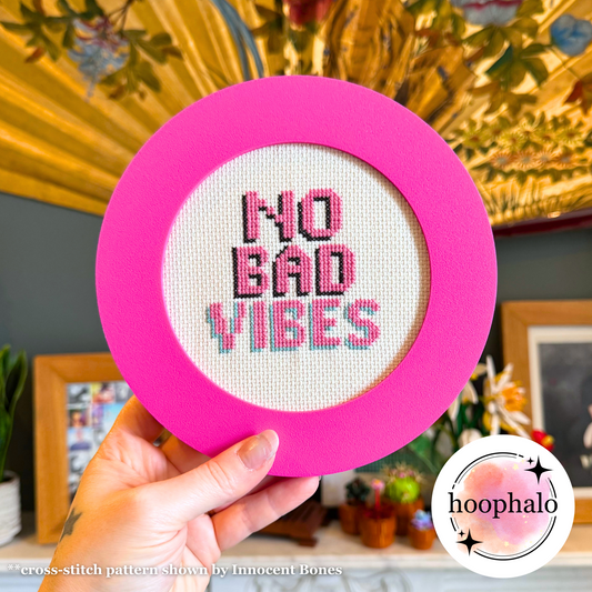 Magenta Pink Embroidery Hoop Frame