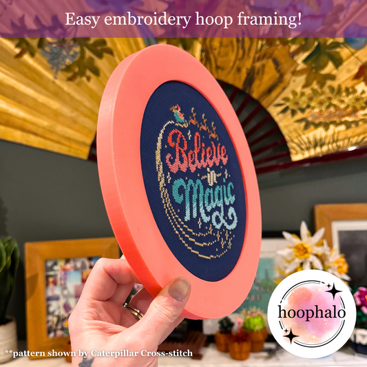 Pink Embroidery Hoop Frame
