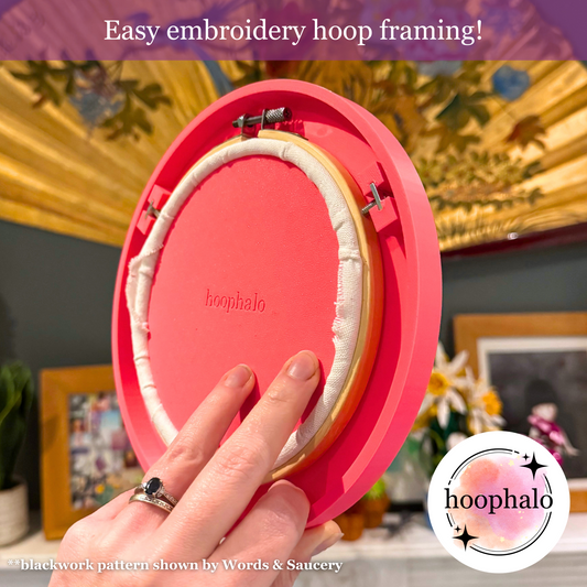 Hot Pink Embroidery Hoop Frame