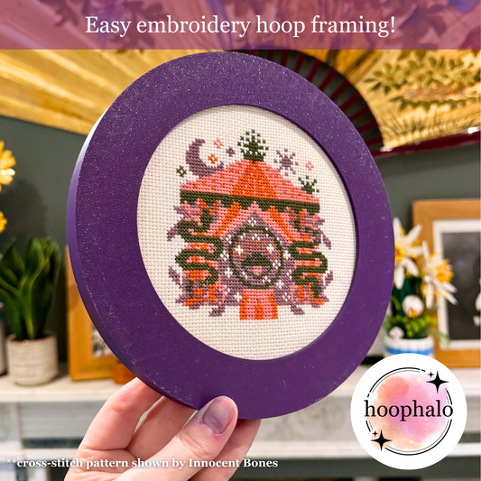 Indigo Purple Embroidery Hoop Frame