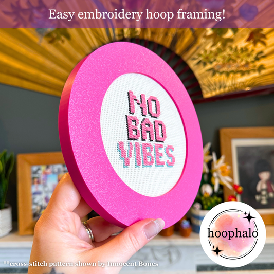 Magenta Pink Embroidery Hoop Frame