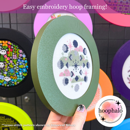 Dark Olive Green Embroidery Hoop Frame